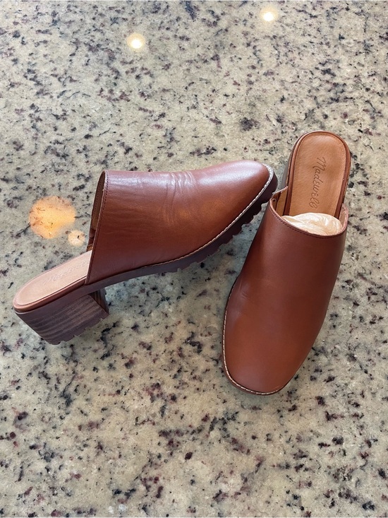 Madewell Shoes - Madewell “Mindy lugsole” leather mule in camel 8 retail $158